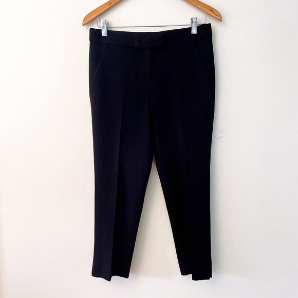 Theory Women's Slim Cropped Crepe Pant, Size 0 - Picture 2 of 6